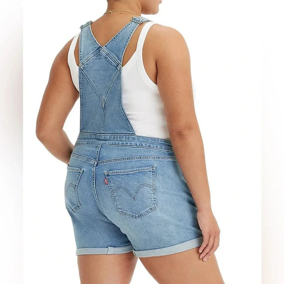 Levi Strauss Plus Size Shortall Overalls - Size 22 - Picture 2 of 11